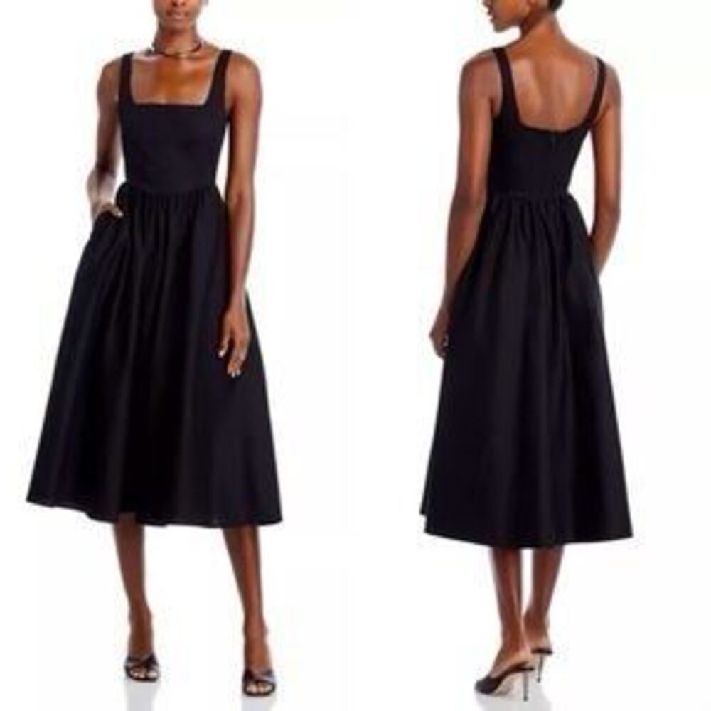 WAYF Tank Bustier Midi Dress Size XS in Black